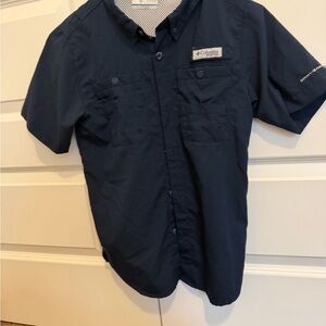 Columbia Boys Navy Blue Short Sleeve Shirt